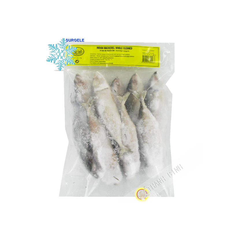 La caballa, escamas, eviscerados 1kg