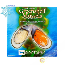 Mussel 1/2 shell SANFORD 800g NEW ZEALAND - SURGELES