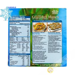 Moule 1/2 coquille SANFORD 800g NEW ZEALAND - SURGELES