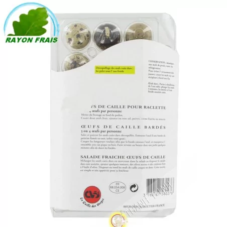 Oeufs de caille frais 18pcs France- FRAIS