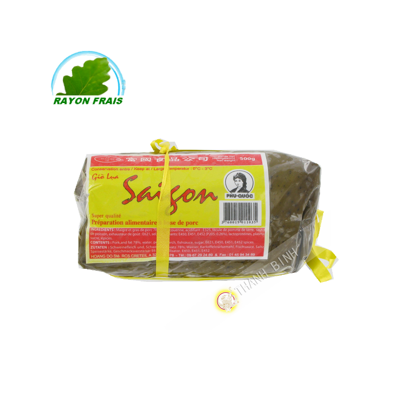 Chả lụa ( giò ) Sài Gòn PHU QUOC 500g Pháp Chả lụa ( giò ) Sài Gòn PHU QUOC 500g Pháp