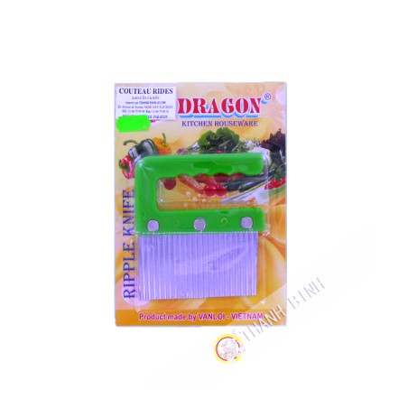 Couteau rides découpe de carotte DRAGON VAN LOI 10x10cm Vietnam