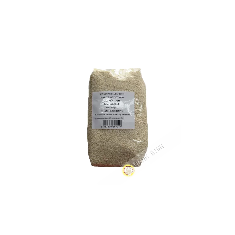 Sticky rice Sanpathong fragrant DRAGON GOLD 1kg Thailand