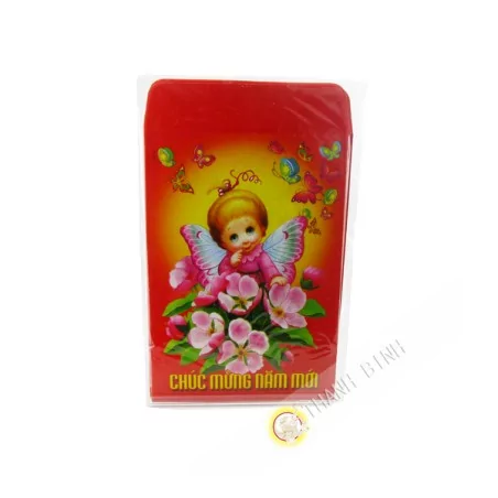 Red envelope 10pcs PM 6,5x10cm Vietnam
