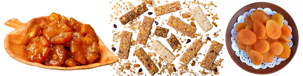 Exotic Asian sweets, Bars, candy