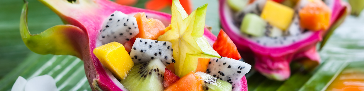 Exotische asiatische Fruchtkonserven