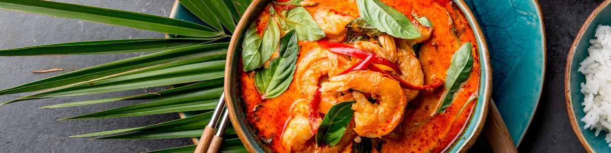 Pasta di curry, zuppa di curry asiatico esotico