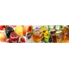 Confiture, miel, lait, sirop