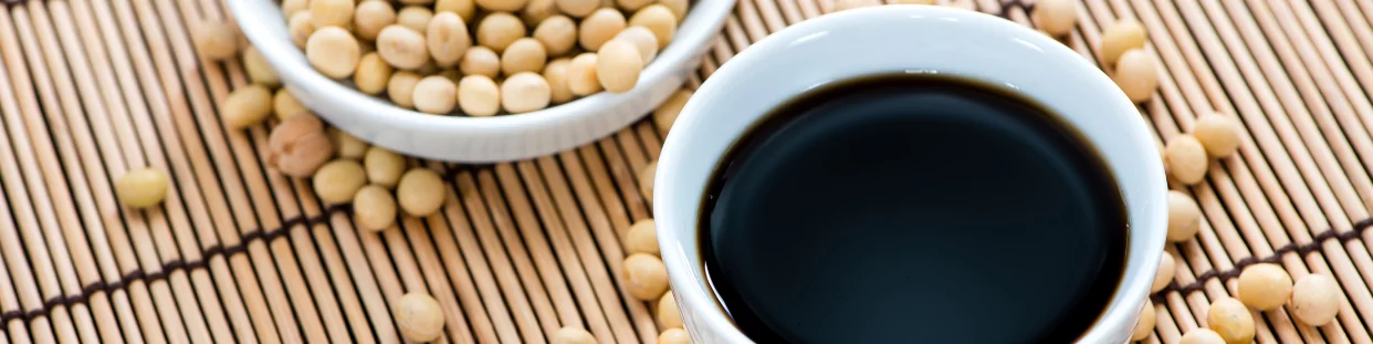 Asian soy sauce, exotic