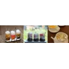 Postres dulces frescos preparados